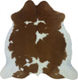 COWHIDE MEDIUM BROWN & WHITE SPECIAL 2.5-3.4M - 197cm  193cm