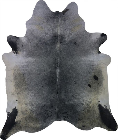 COWHIDE XL BLK & WHT SPECKLED 4-4.4M (253cm × 235cm)