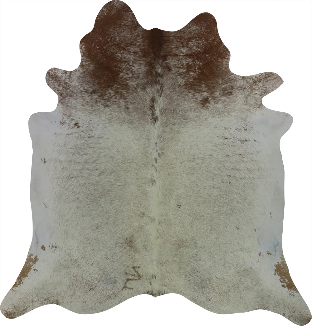 COWHIDE LARGE BROWN & WHITE SPECKLED 3.5-3.99M - 211cm  221cm