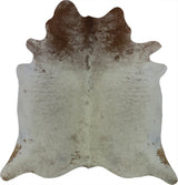 COWHIDE LARGE BROWN & WHITE SPECKLED 3.5-3.99M - 211cm  221cm