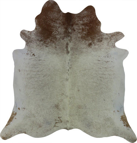 COWHIDE LARGE BROWN & WHITE SPECKLED 3.5-3.99M - 211cm  221cm