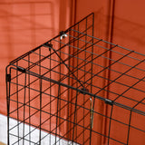 HOMCOM Extendable Fire Guard Screen, Freestanding Fire Screen Spark Guard, Folding Fireplace Cover, Wire Mesh, 81.5-160cm, Black