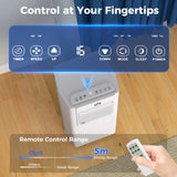 HOMCOM 5000 BTU Portable Air Conditioner, 4-in-1 Air Conditioning Unit, Dehumidifier, Cooling, Fan, Sleep Mode, with Remote Control, 2 Speeds, 24H Timer, Window Venting Kit, 12m2