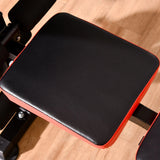 HOMCOM Adjustable Weight Bench with Leg Extension, Barbell Rack, Preacher Curl Pad, Butterfly, Multi-Function Home Gym Bench for Strength Training, Red