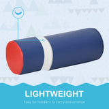 HOMCOM Soft Play Set, 7 Piece Foam Blocks, Toddler Climb and Crawl Activity Set for 1-3 Years, Soft Play Equipment for Building and Stacking, Educational Play, Red