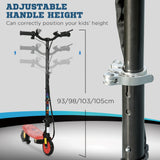 HOMCOM Foldable Electric Scooter, with LED Headlights, for Ages 7-14 Years, Red