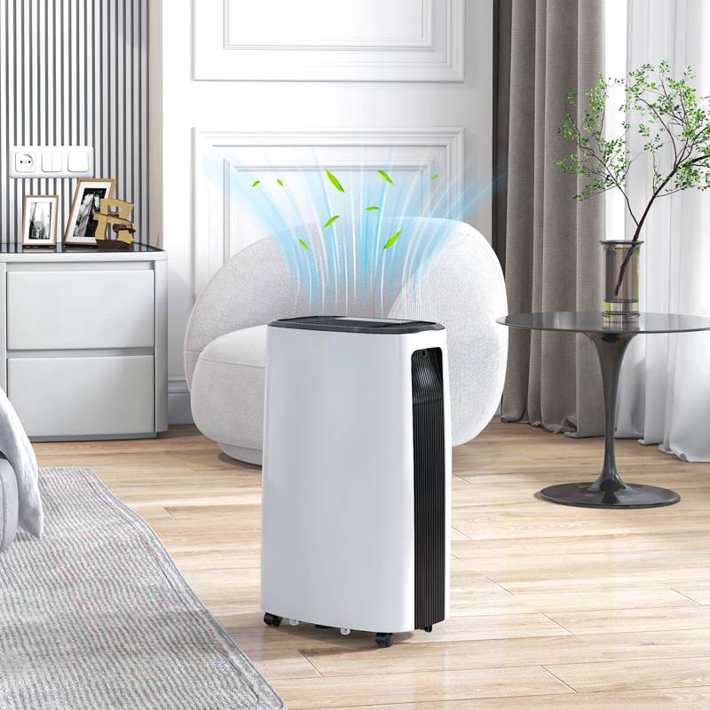 HOMCOM 16l/Day Dehumidifier, with Washable Filter and Timer - White