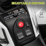 AIYAPLAY 12V Kids Electric Ride on ATV, Battery-Powered Quad Bike w/ Spring Suspension, Forward Backward, Storage Basket, Green