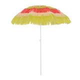 Outsunny 1.6m Patio Garden Hawaii Beach Sun Umbrella Sunshade Hawaiian Folding Tilting Crank Parasol (Multicolor)