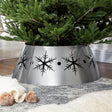 HOMCOM Christmas Tree Collar, 66cm Christmas Tree Base Cover with Hollow Snowflake Patterns, Xmas Decoration for Party, Holiday, Home, Silver