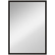 HOMCOM Wall Bathroom Mirror, 70 x 50 cm Wall-Mounted Mirror for Living Room, Bedroom, Hallway, Black