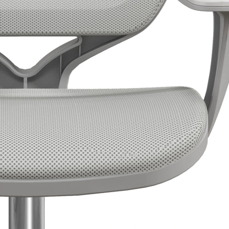 Vinsetto Office Chair, Breathable Mesh Swivel Desk Chair with Adjustable Height and  360 Swivel Security Wheels for Home Office, Study, Grey
