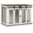 PawHut Dog Crate Furniture for Large Dogs, Double Dog Cage for Small Dogs