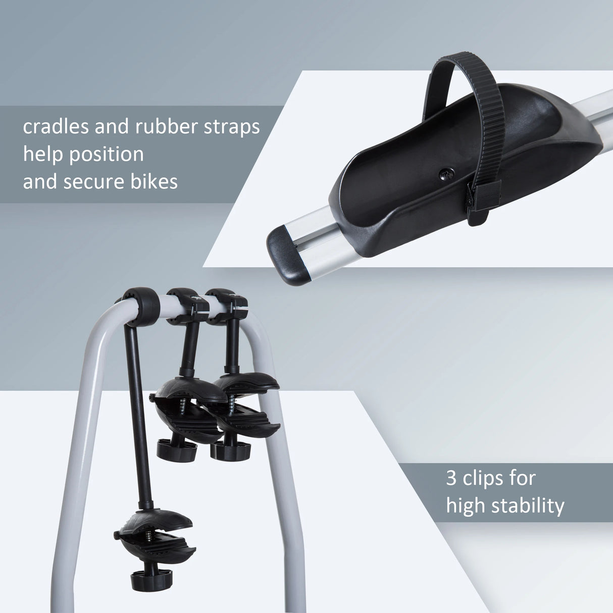 HOMCOM Bike Rack Bicycle Carrier Rear Rack