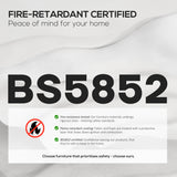 HOMCOM Armless Office Chair No Wheels, Linen Fabric Criss Cross Legged Desk Chair with Wide Seat, Thick Padding, Tilt Function, Height Adjustable Swivel Computer Seat for Home, Black