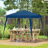 Outsunny 3 M x 3 M Base/ 2.5 M x 2.5 M Top Pop Up Gazebo, 2 Person Setup Instant with Carry Bag, Height Adjustable Slant Leg Party Tent Instant Event Shelter for Garden, Patio