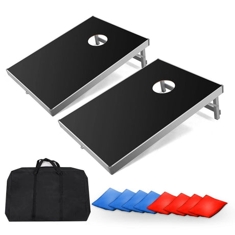 Cornhole Set with Foldable Design & Side Handle for Easy Movement