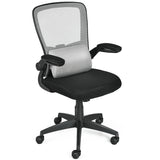 Lightweight Mesh Office Chair with Lumbar Support-Grey