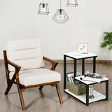 3-Tier Side End Table with Storage Rack for Living Room