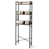 3-Tier Over-The-Toilet Storage Rack with Detachable Hooks