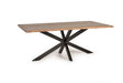 Giner and Colomer  Dining Table In Solid Acacia Wood With Metal Base (180 cm Top)