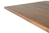 Giner and Colomer  Dining Table In Solid Acacia Wood With Metal Base (200 cm Top)