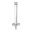 100 x TIMCO Masonry Nails Washered Zinc - 60 x 3.70