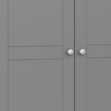 Tromso 3 Door Wardrobe Grey