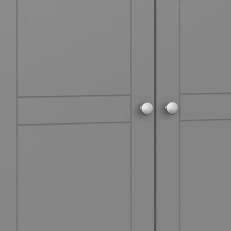 Tromso 3 Door Wardrobe Grey