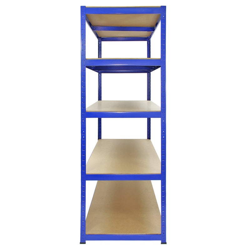 Monster Racking T-Rax Strong Storage Shelves, Blue, 120cm W, 60cm D, Set of 5