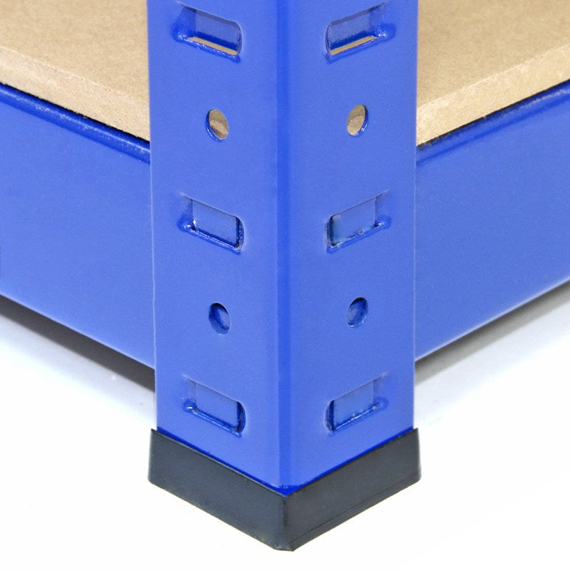 Monster Racking T-Rax Strong Storage Shelves, Blue, 120cm W, 60cm D, Set of 10