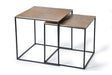 Giner and Colomer – Set Of 2 Nesting Tables With Metal Base And Bronze Top (Alternate Sizes)