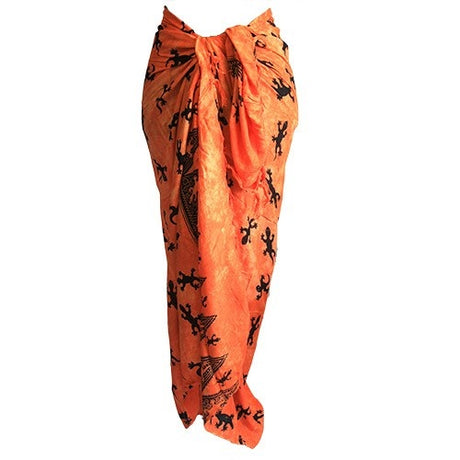 Bali Gecko Sarongs - Orange