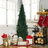 2.4 M Slim Pencil Christmas Tree with Branch Tips for Indoor Decoration