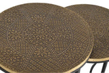 Giner and Colomer  Set Of 3 Nesting Tables With Metal Base And Bronze Top