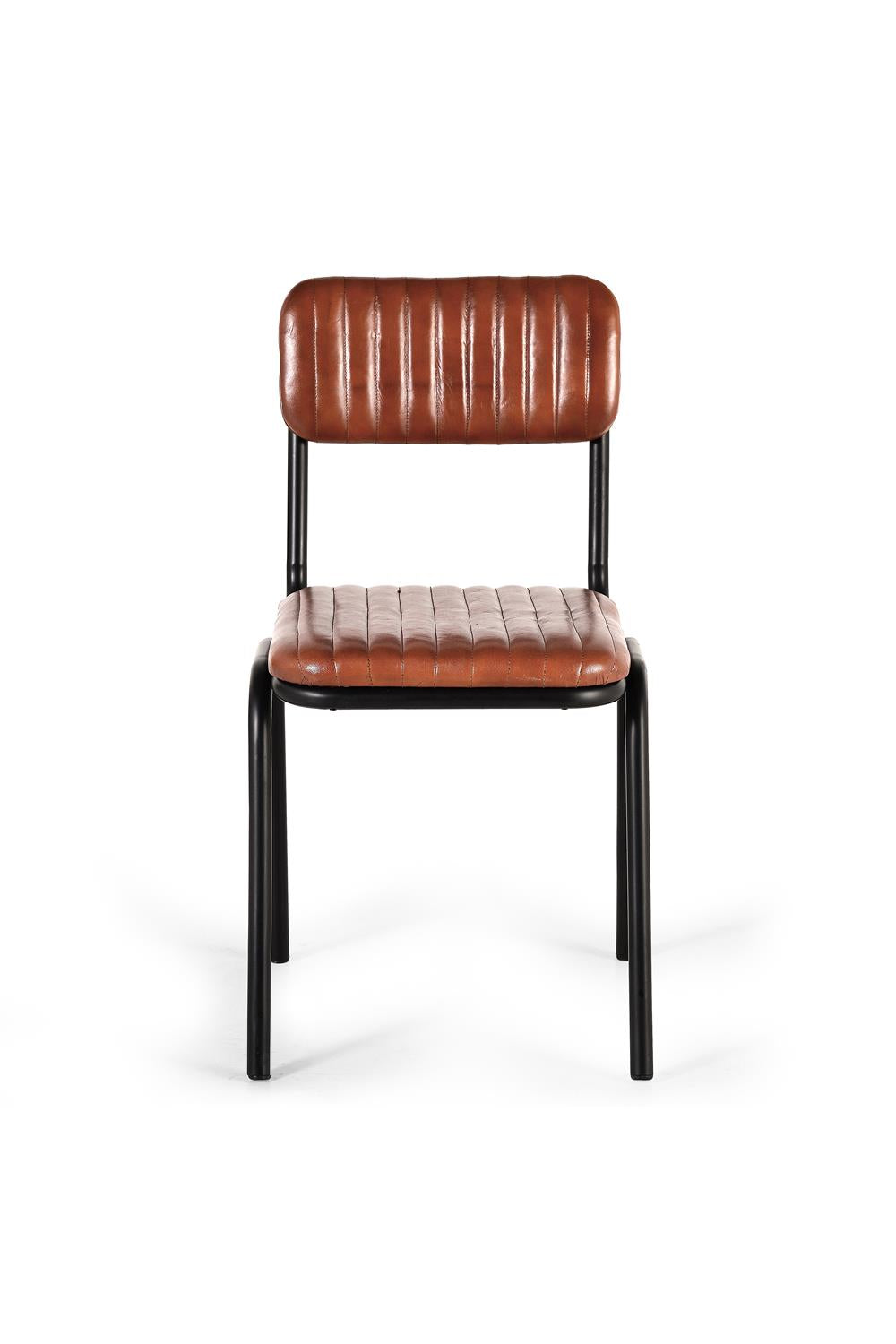 Giner and Colomer  Set Of 2 Chairs Made Of Leather And Metal
