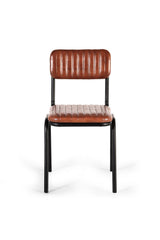 Giner and Colomer  Set Of 2 Chairs Made Of Leather And Metal
