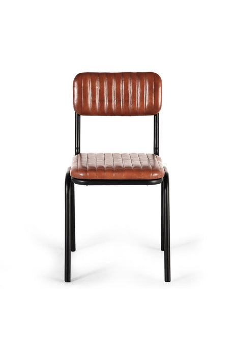 Giner and Colomer  Set Of 2 Chairs Made Of Leather And Metal
