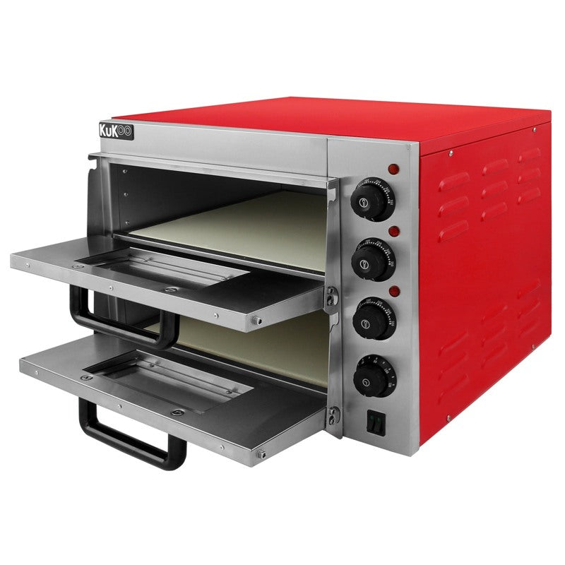 KuKoo 16" Twin Deck Electric Pizza Oven