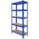 Monster Racking T-Rax Heavy Duty Shelving Units, Blue, 75cm W, 30cm D, Set of 4