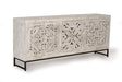 Giner and Colomer  Sideboard With 4 Doors And 3 Drawers In Mango Wood With Handmade Details