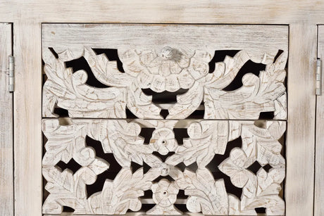 Giner and Colomer  Sideboard With 4 Doors And 3 Drawers In Mango Wood With Handmade Details