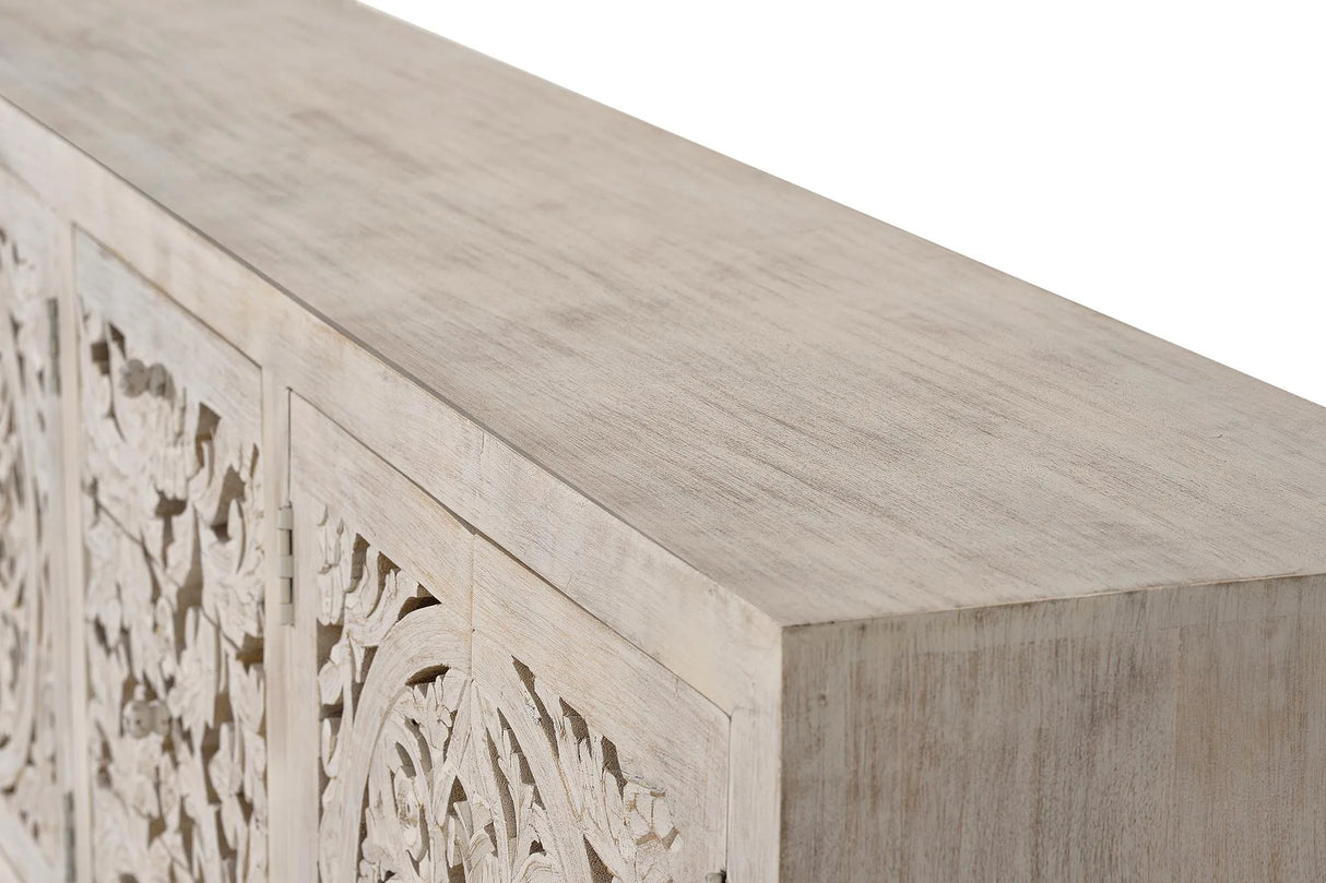 Giner and Colomer  Sideboard With 4 Doors And 3 Drawers In Mango Wood With Handmade Details