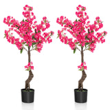 105 CM Artificial Plum Blossom Tree with 96 Flowers-2 Pieces