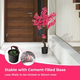 105 CM Artificial Plum Blossom Tree with 96 Flowers-1 Piece