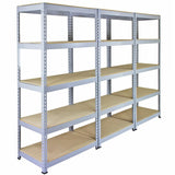 10 x Q-Rax Grey Metal Racking Units 90 x 50 x 180cm