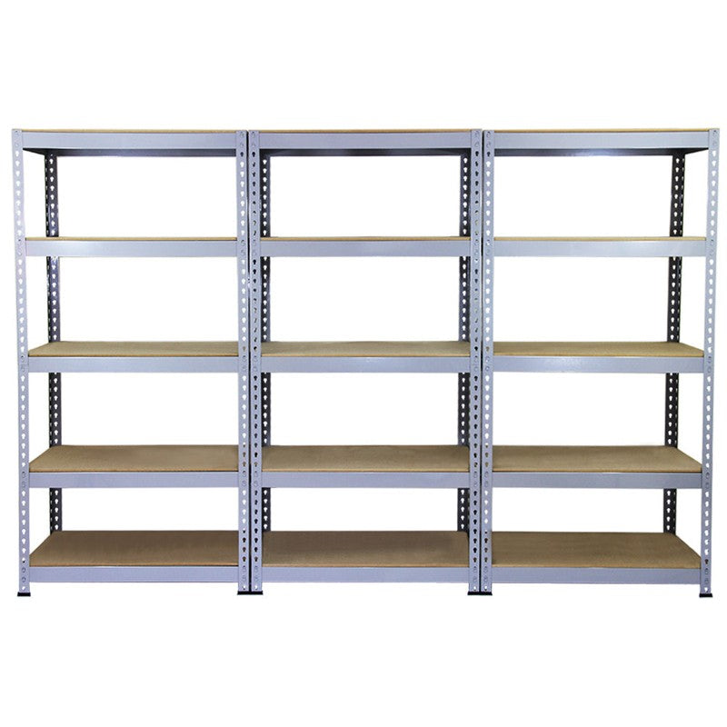 10 x Q-Rax Grey Metal Racking Units 90 x 50 x 180cm