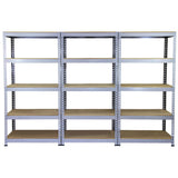 10 x Q-Rax Grey Metal Racking Units 90 x 50 x 180cm