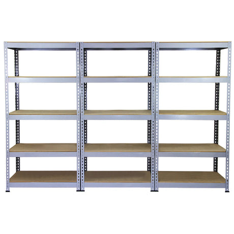 10 x Q-Rax Grey Metal Racking Units 90 x 50 x 180cm