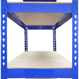 10 x Q-Rax Blue Metal Racking Units 120 x 50 x 180cm